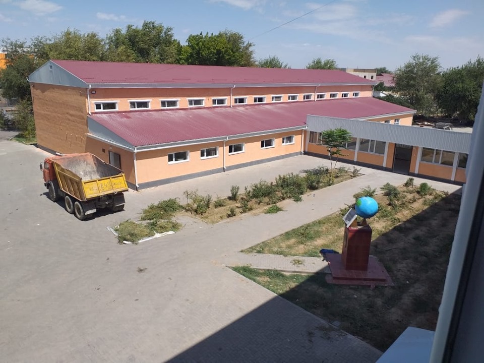 АРЫС: С.Қожанов мектебінің құрылысы қарқынды жүріп жатыр
